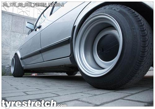 An example of tyre stretch: 175/60 R13 on 10.0J – NEXEN