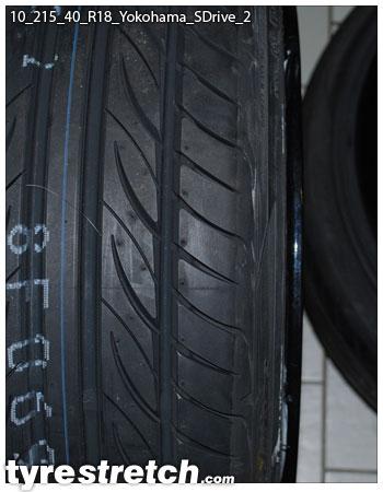 An example of tyre stretch: 215/40 R18 on 10.0J – YOKOHAMA