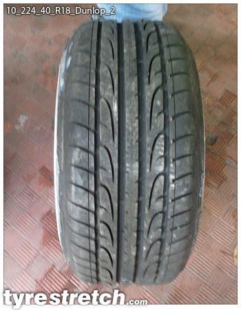 An example of tyre stretch: 224/40 R18 on 10.0J – DUNLOP