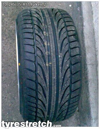 An example of tyre stretch: 245/35 R17 on 10.0J – FALKEN