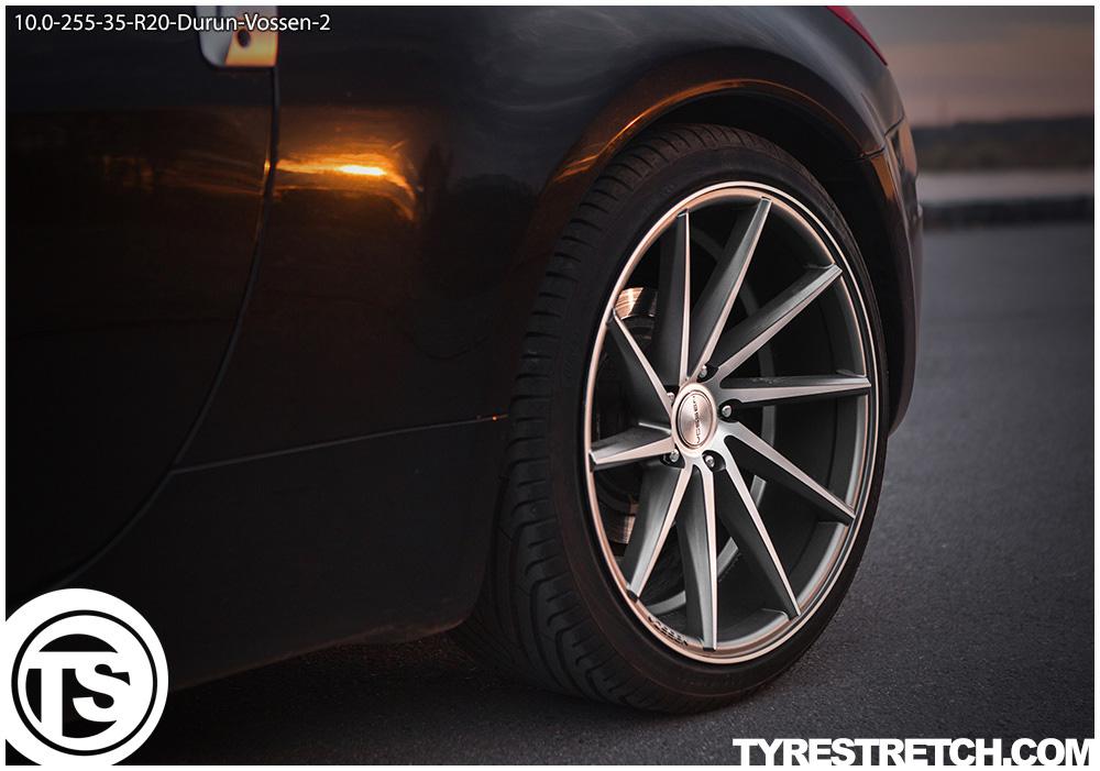 An example of tyre stretch: 255/35 R20 on 10.0J – DURUN (VOSSEN)