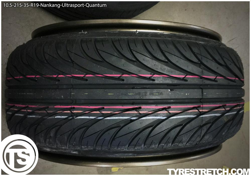 An example of tyre stretch: 215/35 R19 on 10.5J – NANKANG