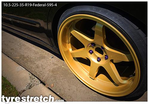 An example of tyre stretch: 225/35 R19 on 10.5J – FEDERAL