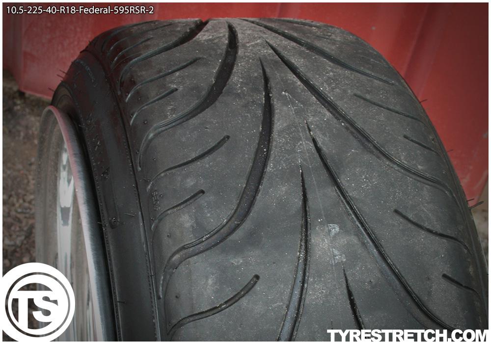 An example of tyre stretch: 225/40 R18 on 10.5J – FEDERAL
