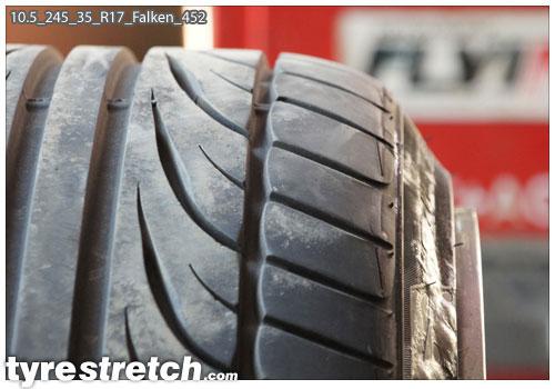 An example of tyre stretch: 245/35 R17 on 10.5J – FALKEN