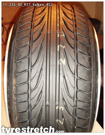An example of tyre stretch: 235/40 R17 on 11.0J – FALKEN