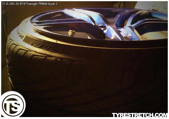An example of tyre stretch: 245/35 R19 on 11.0J – TRIANGLE (AUDI)