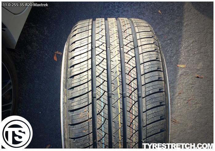 An example of tyre stretch: 255/35 R20 on 11.0J – MAXTREK