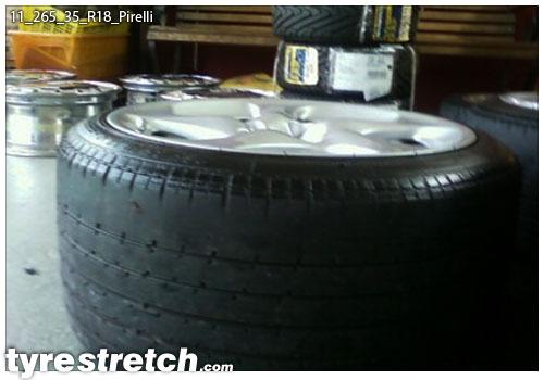 An example of tyre stretch: 265/35 R18 on 11.0J – PIRELLI