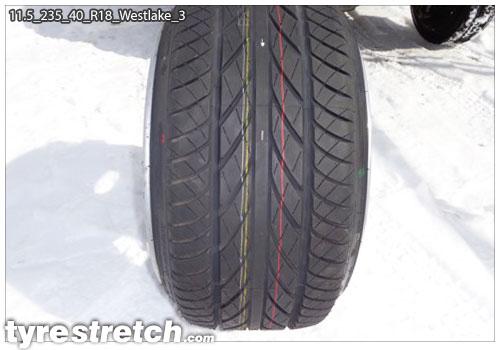 An example of tyre stretch: 235/40 R18 on 11.5J – WESTLAKE