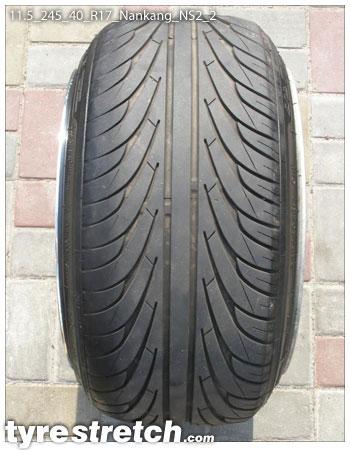 An example of tyre stretch: 245/40 R17 on 11.5J – NANKANG