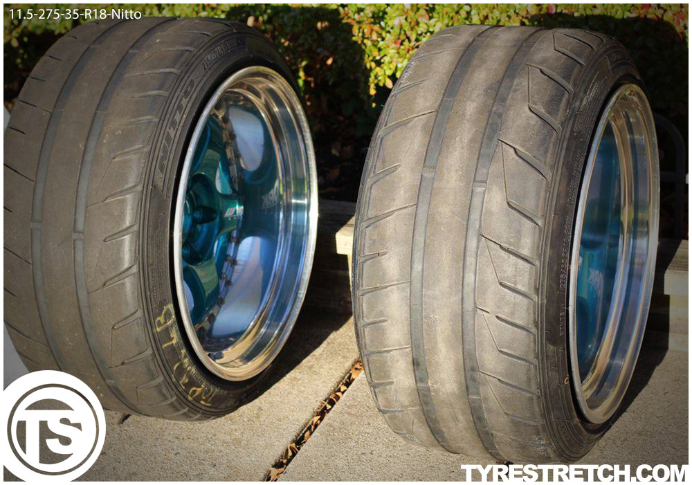 An example of tyre stretch: 275/35 R18 on 11.5J – NITTO