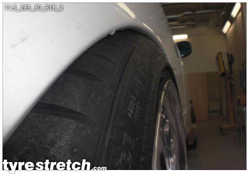 285/30 R18 on 11.5J