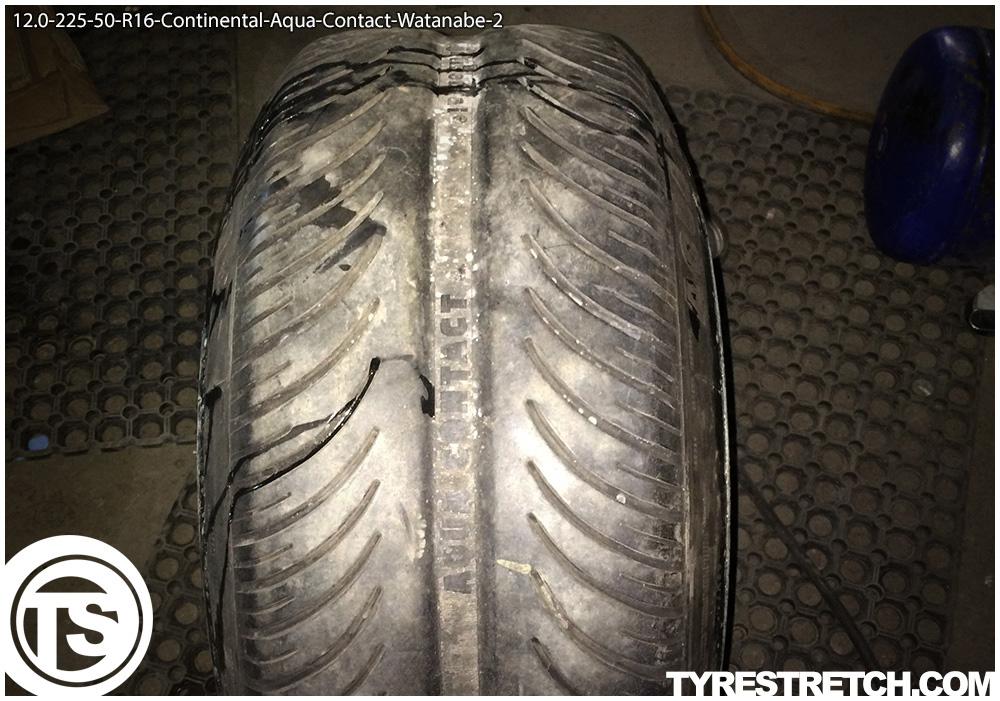 An example of tyre stretch: 225/50 R16 on 12.0J – CONTINENTAL (WATANABE)