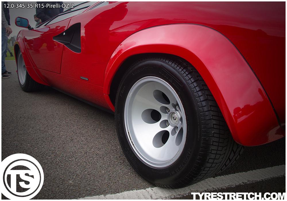 An example of tyre stretch: 345/35 R15 on 12.0J – PIRELLI (OZ)