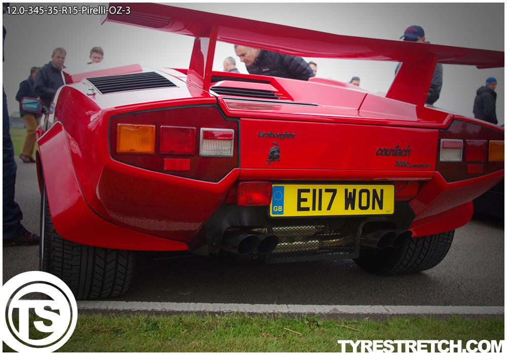 An example of tyre stretch: 345/35 R15 on 12.0J – PIRELLI (OZ)