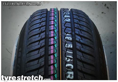 An example of tyre stretch: 185/60 R13 on 13.0J – NEXEN