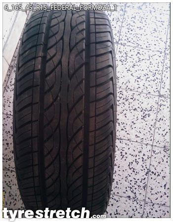 An example of tyre stretch: 165/45 R15 on 6.0J – FEDERAL