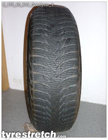 An example of tyre stretch: 175/60 R15 on 6.0J – GOODYEAR
