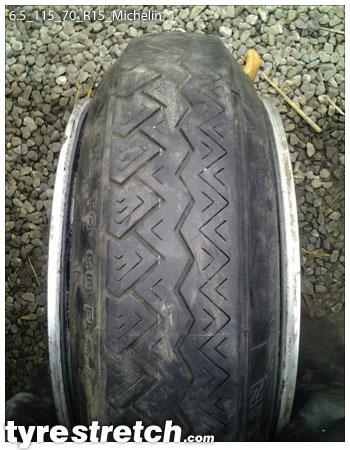 An example of tyre stretch: 115/70 R15 on 6.5J – MICHELIN