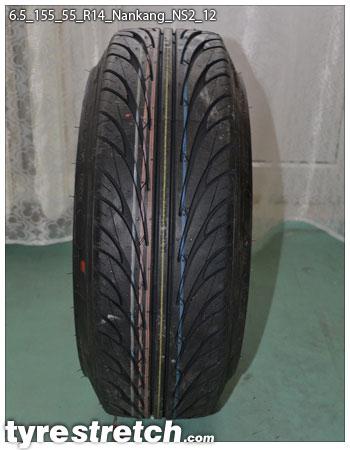 An example of tyre stretch: 155/55 R14 on 6.5J – NANKANG