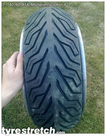 An example of tyre stretch: 140/60 R14 on 7.0J – MICHELIN