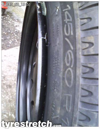 An example of tyre stretch: 145/60 R13 on 7.0J