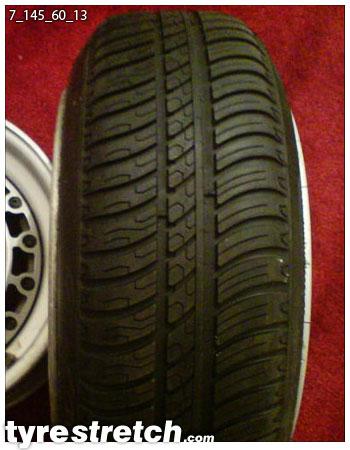 An example of tyre stretch: 145/60 R13 on 7.0J