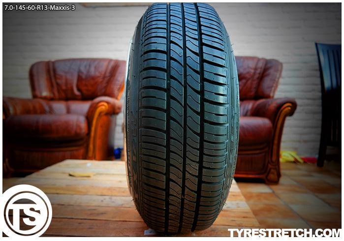 An example of tyre stretch: 145/60 R13 on 7.0J – MAXXIS