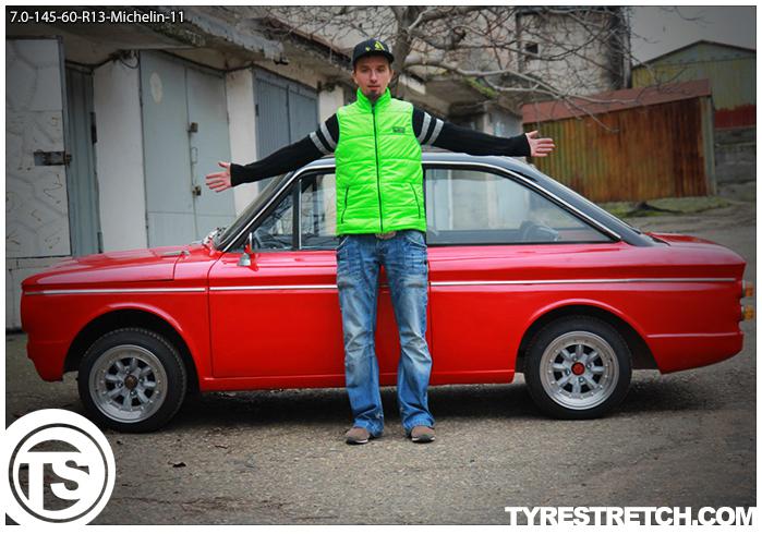 An example of tyre stretch: 145/60 R13 on 7.0J – MICHELIN