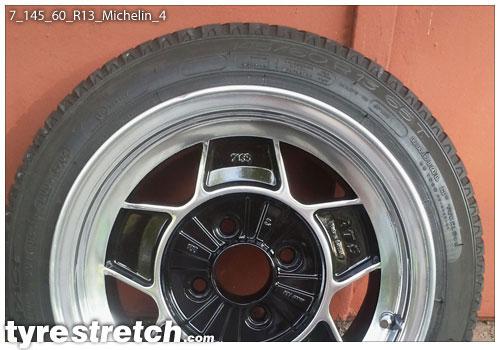 An example of tyre stretch: 145/60 R13 on 7.0J – MICHELIN
