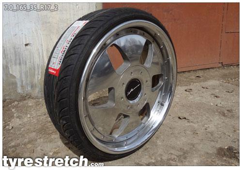 165/35 R17 on 7.0J