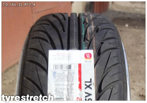 165/35 R17 on 7.0J