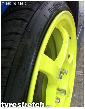 165/40 R16 on 7.0J