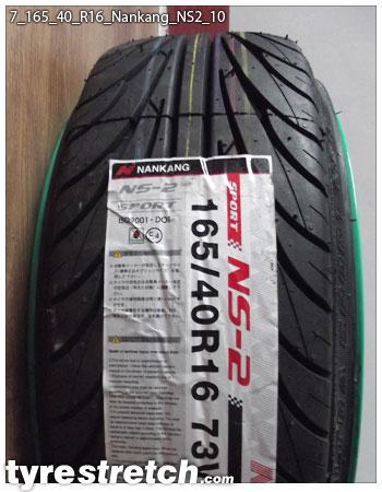 An example of tyre stretch: 165/40 R16 on 7.0J – NANKANG