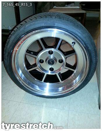 165/45 R15 on 7.0J