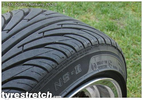 An example of tyre stretch: 165/50 R15 on 7.0J – NANKANG