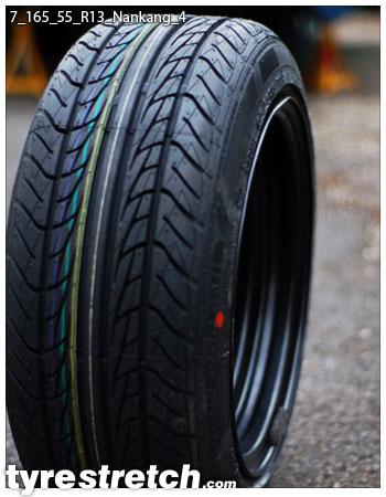 An example of tyre stretch: 165/55 R13 on 7.0J – NANKANG