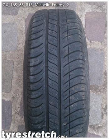 An example of tyre stretch: 165/65 R15 on 7.0J – MICHELIN