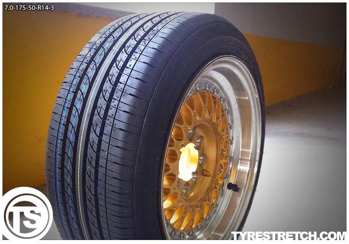 175/50 R14 on 7.0J