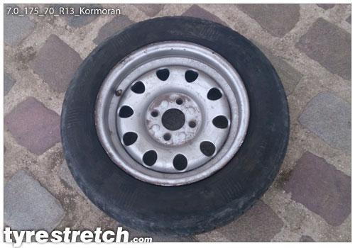 An example of tyre stretch: 175/70 R13 on 7.0J – KORMORAN
