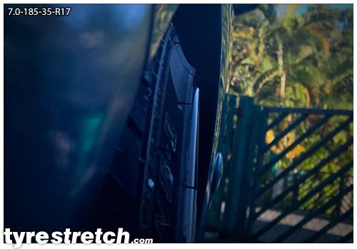 An example of tyre stretch: 185/35 R17 on 7.0J – NANKANG (LUPUS)