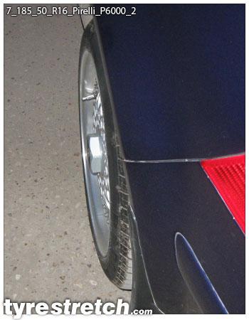 An example of tyre stretch: 185/50 R16 on 7.0J – PIRELLI