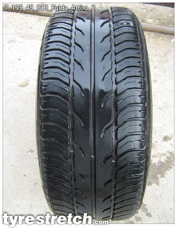 An example of tyre stretch: 195/45 R13 on 7.0J – FULDA