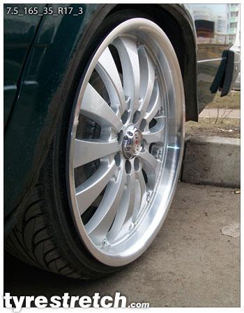 165/35 R17 on 7.5J