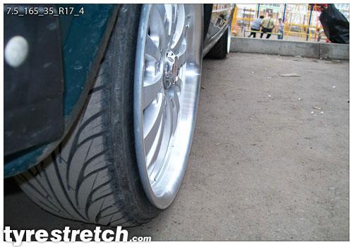 165/35 R17 on 7.5J