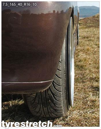 165/40 R16 on 7.5J