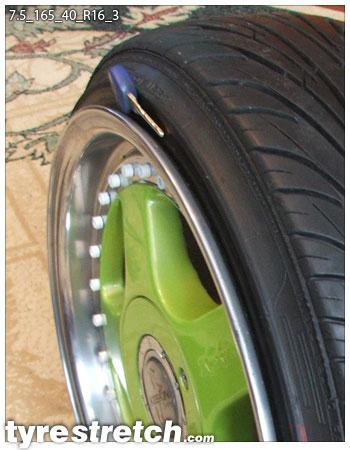 165/40 R16 on 7.5J