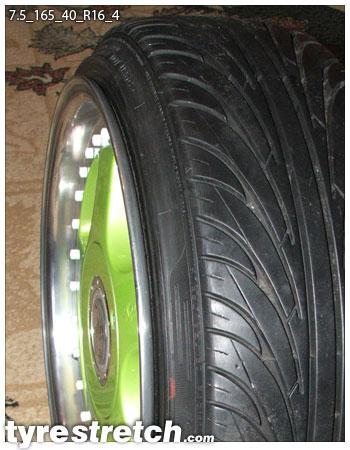 165/40 R16 on 7.5J