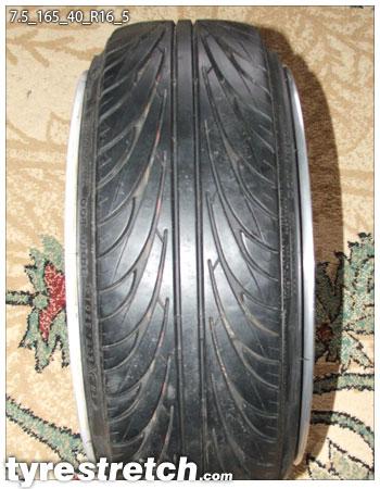 165/40 R16 on 7.5J